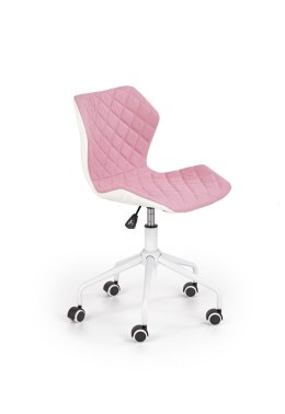 Halmar MATRIX 3 fotel młodzieżowy jasny różowy / biały