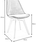 SIGNAL KRZESŁO DIOR BUK/NIEBIESKI tkanina TAP.33 SIGNAL KRZESŁO DIOR BUK/NIEBIESKI tkanina TAP.33