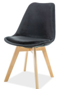 SIGNAL KRZESŁO DIOR VELVET NOGI BUK/CZARNY TAP.105 SIGNAL KRZESŁO DIOR VELVET NOGI BUK/CZARNY TAP.105