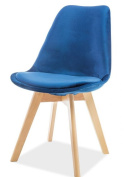 SIGNAL KRZESŁO DIOR VELVET BUK/GRANATOWY TAP.90 SIGNAL KRZESŁO DIOR VELVET BUK/GRANATOWY TAP.90