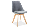 SIGNAL KRZESŁO DIOR VELVET BUK/SZARY TAP.72 SIGNAL KRZESŁO DIOR VELVET BUK/SZARY TAP.72