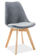 SIGNAL KRZESŁO DIOR VELVET BUK/SZARY TAP.72 SIGNAL KRZESŁO DIOR VELVET BUK/SZARY TAP.72