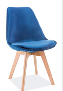 SIGNAL KRZESŁO DIOR VELVET DĄB/GRANATOWY TAP.90 SIGNAL KRZESŁO DIOR VELVET DĄB/GRANATOWY TAP.90