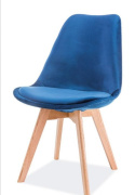 SIGNAL KRZESŁO DIOR VELVET DĄB/GRANATOWY TAP.90 SIGNAL KRZESŁO DIOR VELVET DĄB/GRANATOWY TAP.90