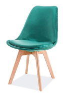 SIGNAL KRZESŁO DIOR VELVET DĄB/ZIELONY TAP.89 SIGNAL KRZESŁO DIOR VELVET DĄB/ZIELONY TAP.89