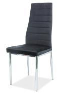 SIGNAL KRZESŁO H261 VELVET CHROM/CZARNY BLUVEL19 SIGNAL KRZESŁO H261 VELVET CHROM/CZARNY BLUVEL19