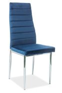 SIGNAL KRZESŁO H261 VELVET CHROM/GRANATOWY BLUVEL86 SIGNAL KRZESŁO H261 VELVET CHROM/GRANATOWY BLUVEL86