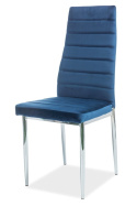 SIGNAL KRZESŁO H261 VELVET CHROM/GRANATOWY BLUVEL86 SIGNAL KRZESŁO H261 VELVET CHROM/GRANATOWY BLUVEL86