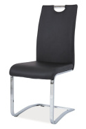 SIGNAL KRZESŁO H790 płozy CHROM/ CZARNY EKOSKÓRA SIGNAL KRZESŁO H790 płozy CHROM/ CZARNY EKOSKÓRA