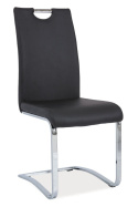 SIGNAL KRZESŁO H790 płozy CHROM/ CZARNY EKOSKÓRA SIGNAL KRZESŁO H790 płozy CHROM/ CZARNY EKOSKÓRA