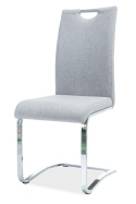SIGNAL KRZESŁO H790 NA PŁOZACH CHROM/SZARY TKANINA TAP.97 SIGNAL KRZESŁO H790 NA PŁOZACH CHROM/SZARY TKANINA TAP.97