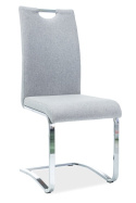 SIGNAL KRZESŁO H790 NA PŁOZACH CHROM/SZARY TKANINA TAP.97 SIGNAL KRZESŁO H790 NA PŁOZACH CHROM/SZARY TKANINA TAP.97