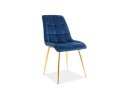 SIGNAL KRZESŁO CHIC VELVET ZŁOTY STELAŻ/GRANATOWY BLUVEL 86 SIGNAL KRZESŁO CHIC VELVET ZŁOTY STELAŻ/GRANATOWY BLUVEL 86