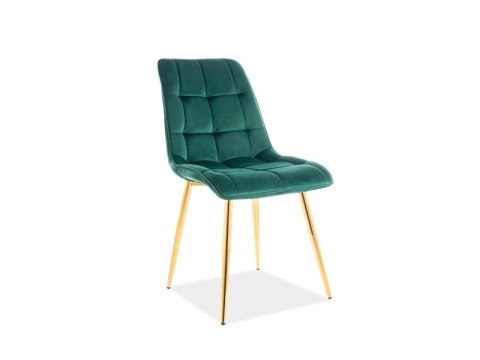 SIGNAL KRZESŁO CHIC VELVET ZŁOTY STELAŻ/ZIELONY BLUVEL 78 SIGNAL KRZESŁO CHIC VELVET ZŁOTY STELAŻ/ZIELONY BLUVEL 78