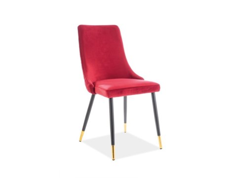 SIGNAL KRZESŁO PIANO VELVET CZARNY+ZŁOTY STELAŻ/BORDO BLUVEL 59 SIGNAL KRZESŁO PIANO VELVET CZARNY+ZŁOTY STELAŻ/BORDO BLUVEL 59