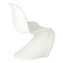 D2.DESIGN Krzesło Balance PP białe tworzywo PP nowoczesnr stabilne i wygodne kształt litery S