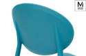 MODESTO wygodne krzesło FLEX morskie - polipropylen można sztaplować do wnętrz i na zewnątrz