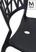 MODESTO nowoczesne krzesło VIND czarne - polipropylen