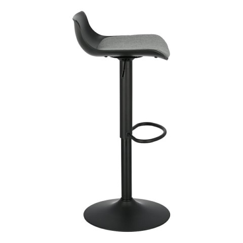 Simplet Hoker Stołek barowy Bar One Tap Simplet czarny mat na siedzisku poduszka siedzisko obrotowe regulacja wysokości podpórka Simplet Hoker Stołek barowy Bar One Tap Simplet czarny mat na siedzisku poduszka siedzisko obrotowe regulacja wysokości podpórka
