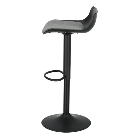 Simplet Hoker Stołek barowy Bar One Tap Simplet czarny mat na siedzisku poduszka siedzisko obrotowe regulacja wysokości podpórka Simplet Hoker Stołek barowy Bar One Tap Simplet czarny mat na siedzisku poduszka siedzisko obrotowe regulacja wysokości podpórka
