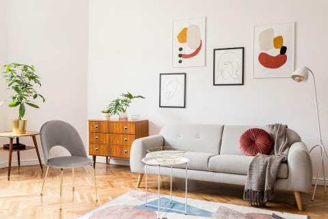 Intesi Krzesło Solie Velvet szare/złote Intesi Krzesło Solie Velvet szare/złote
