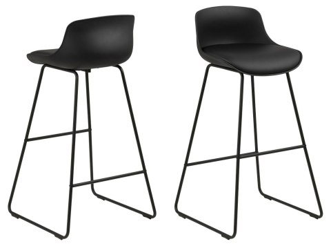 ACTONA Stołek barowy Tina Black PU ACTONA Stołek barowy Tina Black PU
