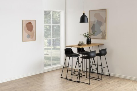 ACTONA Stołek barowy Tina Black PU ACTONA Stołek barowy Tina Black PU