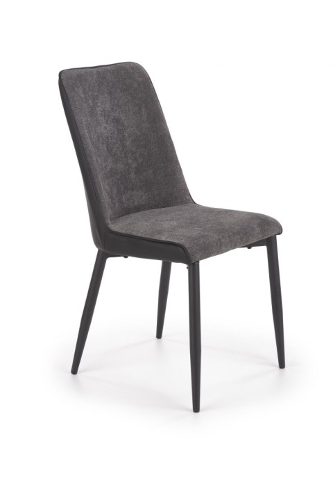 Halmar K368 krzesło popielate / czarne tkanina+ekoskóra/metal Halmar K368 krzesło popielate / czarne tkanina+ekoskóra/metal