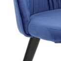 Intesi Krzesło Kotte Velvet niebieskie Intesi Krzesło Kotte Velvet niebieskie