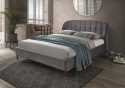 ŁÓŻKO LIGURIA TAPICEROWANE DWUOSOBOWE VELVET 160x200 SZARY / CIEMNY BRĄZ SIGNAL ŁÓŻKO LIGURIA TAPICEROWANE DWUOSOBOWE VELVET 160x200 SZARY / CIEMNY BRĄZ SIGNAL