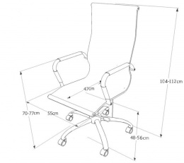 SIGNAL FOTEL OBROTOWY Q-040 SZARY MATERIAŁ / TILT