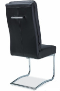 SIGNAL KRZESŁO H340 PŁOZY CHROM/CZARNY EKOSKÓRA SIGNAL KRZESŁO H340 PŁOZY CHROM/CZARNY EKOSKÓRA