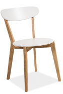 SIGNAL KRZESŁO DREWNIANE MILAN DĄB/BIAŁE PŁYTA MDF SIGNAL KRZESŁO DREWNIANE MILAN DĄB/BIAŁE PŁYTA MDF