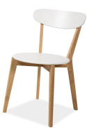 SIGNAL KRZESŁO DREWNIANE MILAN DĄB/BIAŁE PŁYTA MDF SIGNAL KRZESŁO DREWNIANE MILAN DĄB/BIAŁE PŁYTA MDF