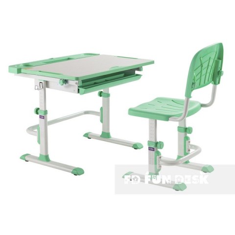 Fun Desk Disa Green BIURKO+KRZESŁO regulowane zieone Fun Desk Disa Green BIURKO+KRZESŁO regulowane zieone