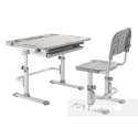 Fun Desk Disa Grey BIURKO+KRZESŁO regulowane szare Fun Desk Disa Grey BIURKO+KRZESŁO regulowane szare