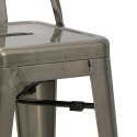 D2.DESIGN Hoker Stołek barowy z oparciem Paris Back short 66cm metaliczny insp. Tolix metal malowany proszkowo podpórka na nogi D2.DESIGN Hoker Stołek barowy z oparciem Paris Back short 66cm metaliczny insp. Tolix metal malowany proszkowo podpórka na nogi