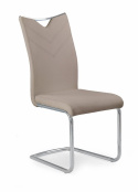 Halmar K224 krzesło na płozach Cappuccino ekoskóra/Chrom Halmar K224 krzesło na płozach Cappuccino ekoskóra/Chrom