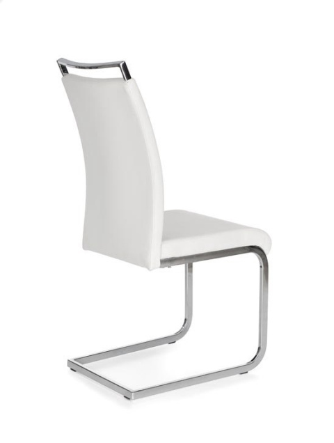 Halmar K250 krzesło na płozach ekoskóra biały/chrom Halmar K250 krzesło na płozach ekoskóra biały/chrom