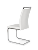 Halmar K250 krzesło na płozach ekoskóra biały/chrom Halmar K250 krzesło na płozach ekoskóra biały/chrom
