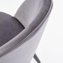 Halmar K315 krzesło nogi metal - czarny / złoty, tapicerka - c. popiel tkanina