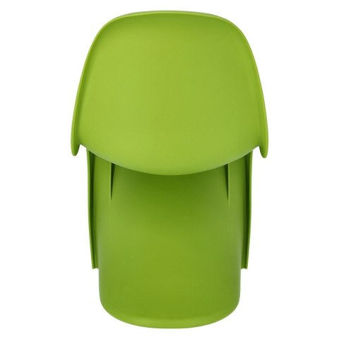 D2.DESIGN Krzesło Balance tworzywo PP zielone, kształt litery S, można sztaplować D2.DESIGN Krzesło Balance tworzywo PP zielone, kształt litery S, można sztaplować