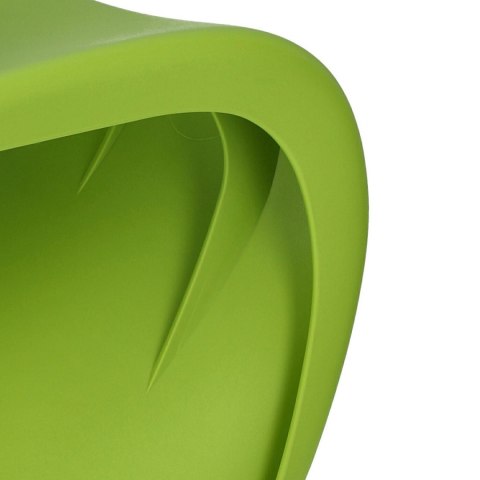 D2.DESIGN Krzesło Balance tworzywo PP zielone, kształt litery S, można sztaplować D2.DESIGN Krzesło Balance tworzywo PP zielone, kształt litery S, można sztaplować