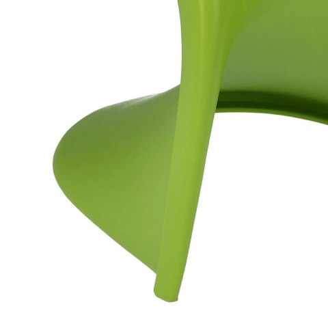 D2.DESIGN Krzesło Balance tworzywo PP zielone, kształt litery S, można sztaplować D2.DESIGN Krzesło Balance tworzywo PP zielone, kształt litery S, można sztaplować