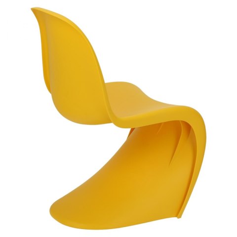 D2.DESIGN Krzesło Balance PP żółte tworzywo można sztaplować w kształcie litery S stabilne i wygodne D2.DESIGN Krzesło Balance PP żółte tworzywo można sztaplować w kształcie litery S stabilne i wygodne