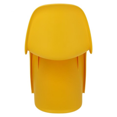 D2.DESIGN Krzesło Balance PP żółte tworzywo można sztaplować w kształcie litery S stabilne i wygodne D2.DESIGN Krzesło Balance PP żółte tworzywo można sztaplować w kształcie litery S stabilne i wygodne