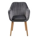 ACTONA Krzesło Emilia Velvet dark grey ACTONA Krzesło Emilia Velvet dark grey