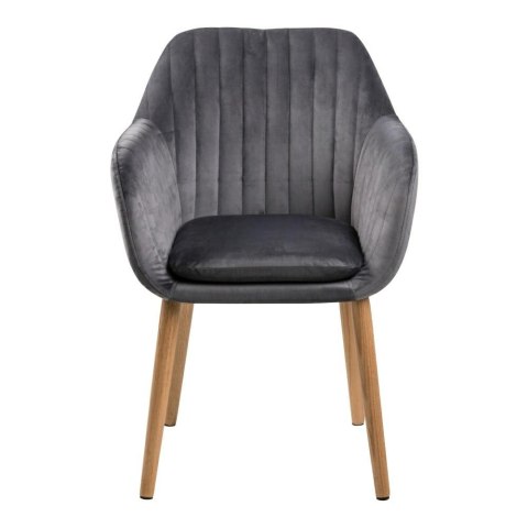 ACTONA Krzesło Emilia Velvet dark grey ACTONA Krzesło Emilia Velvet dark grey