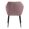 ACTONA Krzesło Emilia Velvet dusty rose/black ACTONA Krzesło Emilia Velvet dusty rose/black