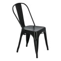 D2.DESIGN Krzesło Paris metalowe czarne , można sztaplować